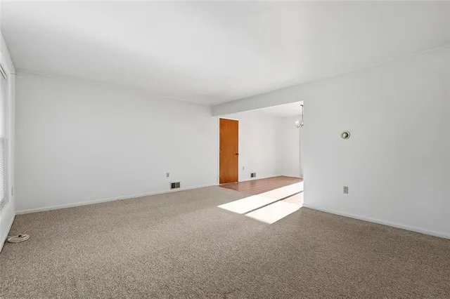 a view of an empty room