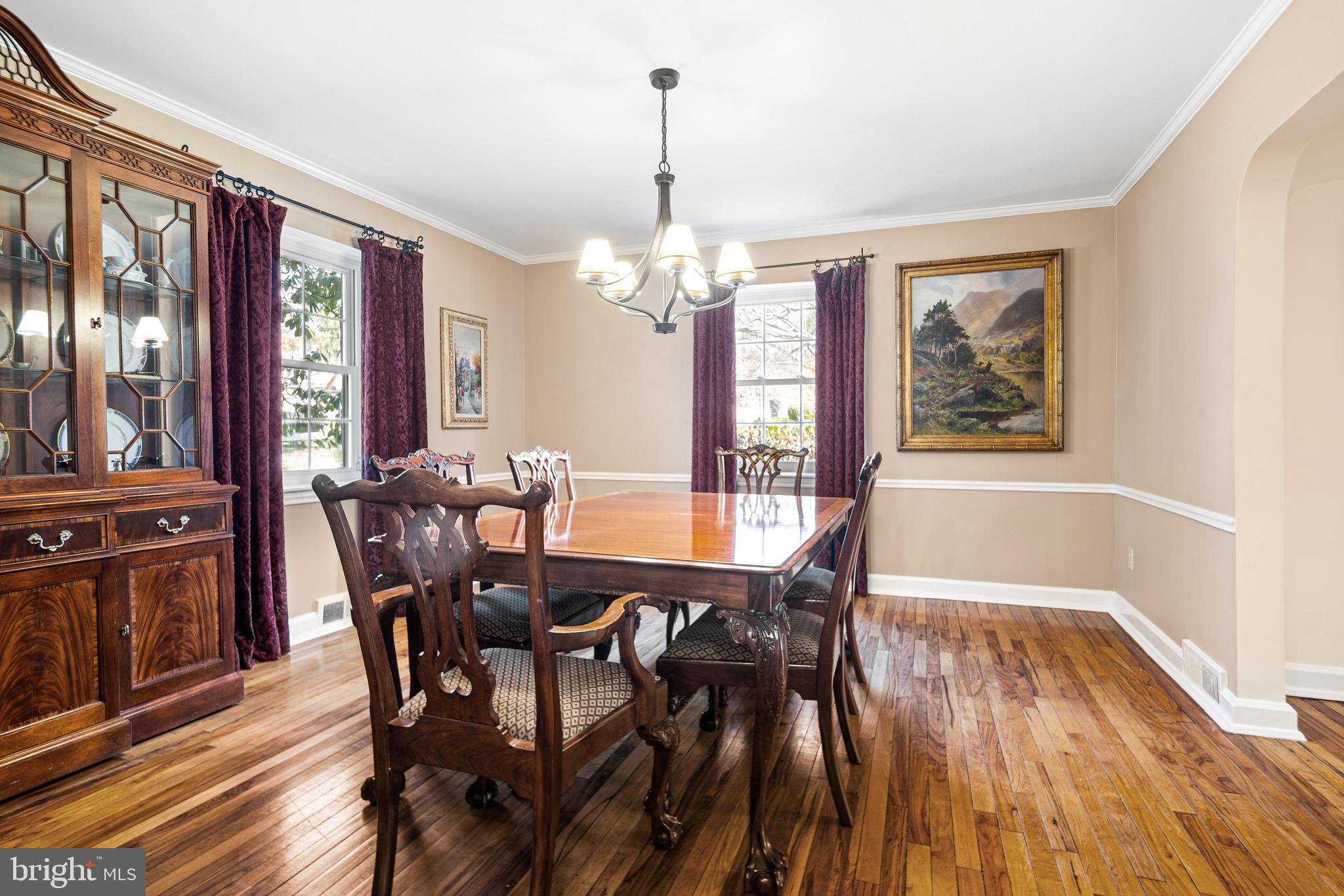 3 Briar Road Wayne, PA 19087 - Photo 15 of 48 a view of a dining room with furniture window and wooden floor
