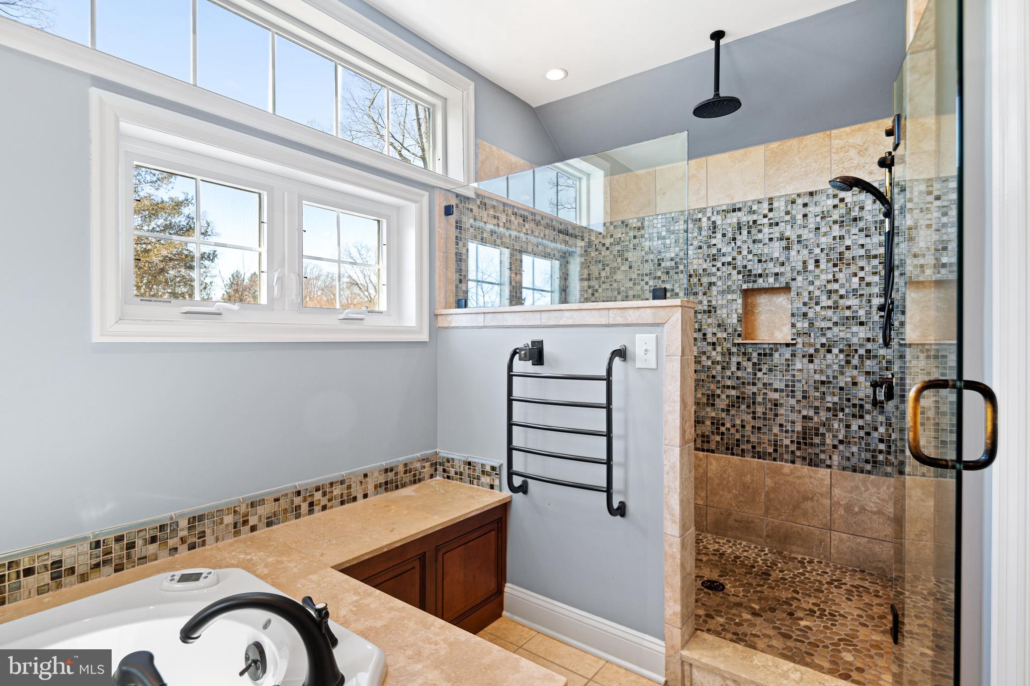 3 Briar Road Wayne, PA 19087 - Photo 23 of 48 a bathroom with a sink and a shower