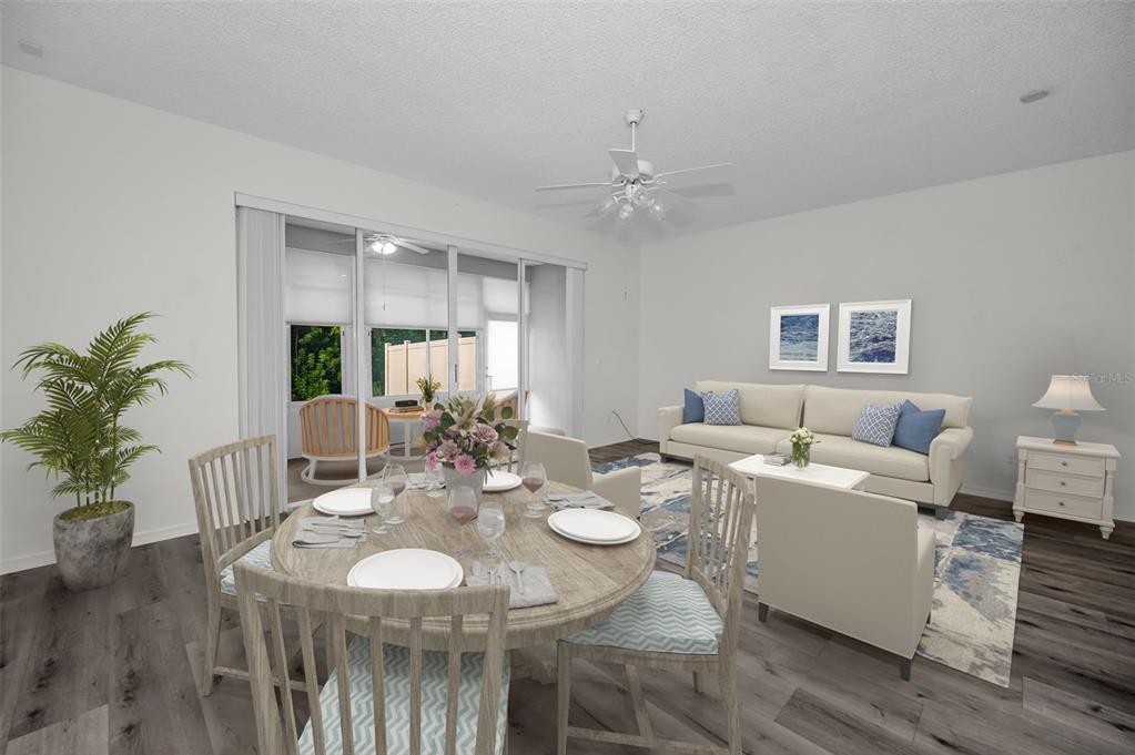 271 Hemingway Drive Oldsmar, FL 34677 - Photo 7 of 31 a view of a dining room with furniture window and wooden floor