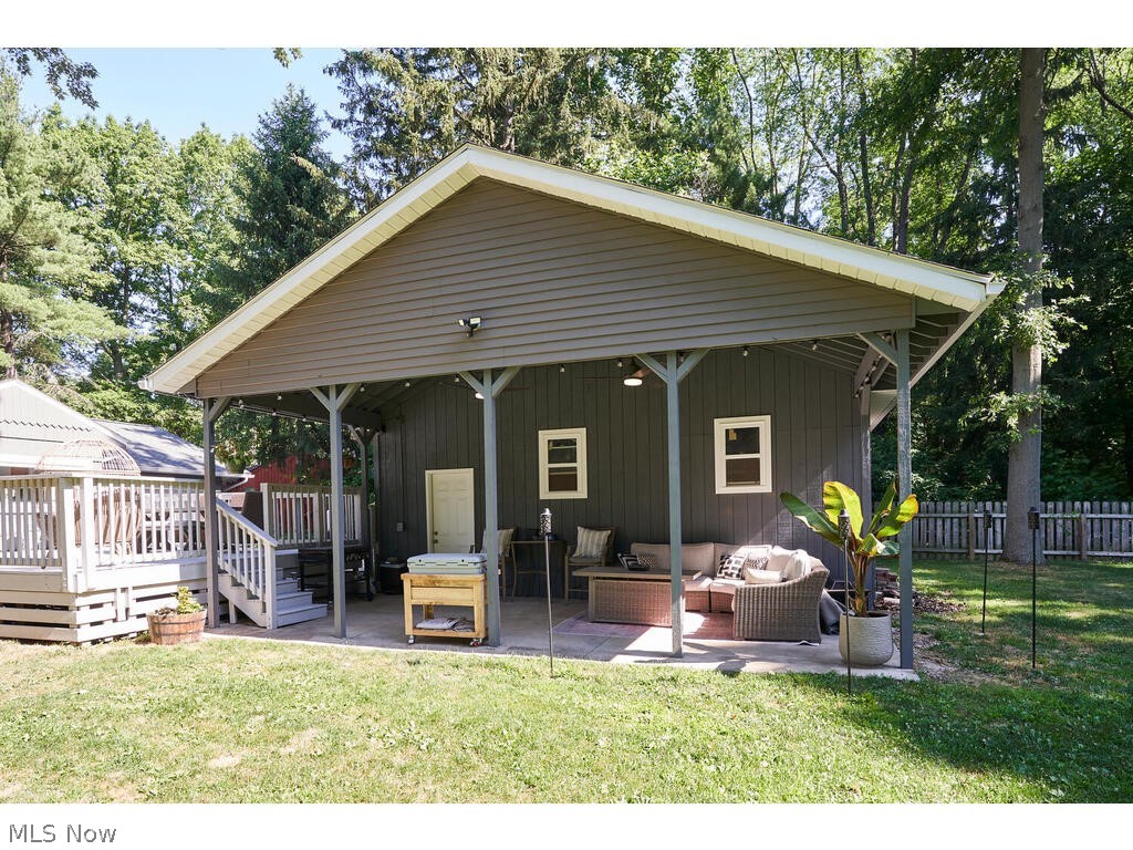 837 Brunsdorph Road Fairlawn, OH 44333 - Photo 27 of 35 Wonderful covered patio off the back deck to enjoy the private backyard