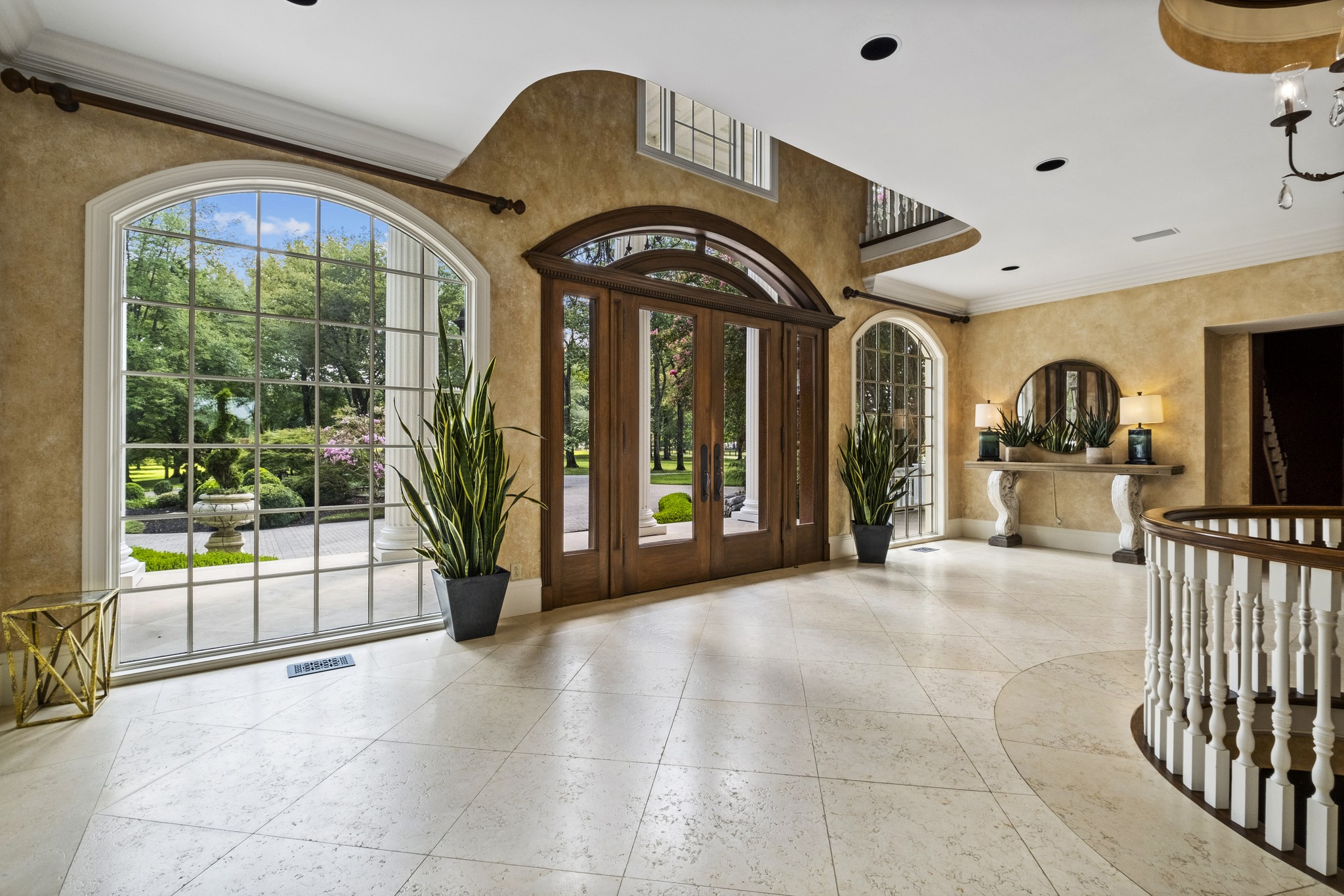 175 Cherokee Dock Road Lebanon, TN 37087 - Photo 5 of 45 a view of entryway with a floor to ceiling window and a fireplace