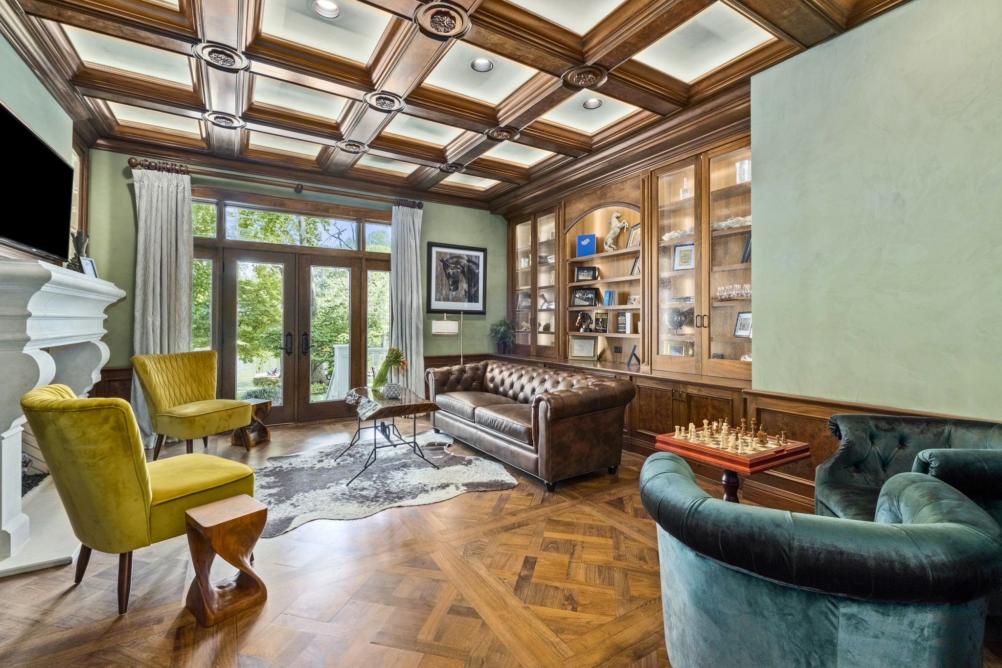 175 Cherokee Dock Road Lebanon, TN 37087 - Photo 9 of 45 a living room with furniture and a floor to ceiling window