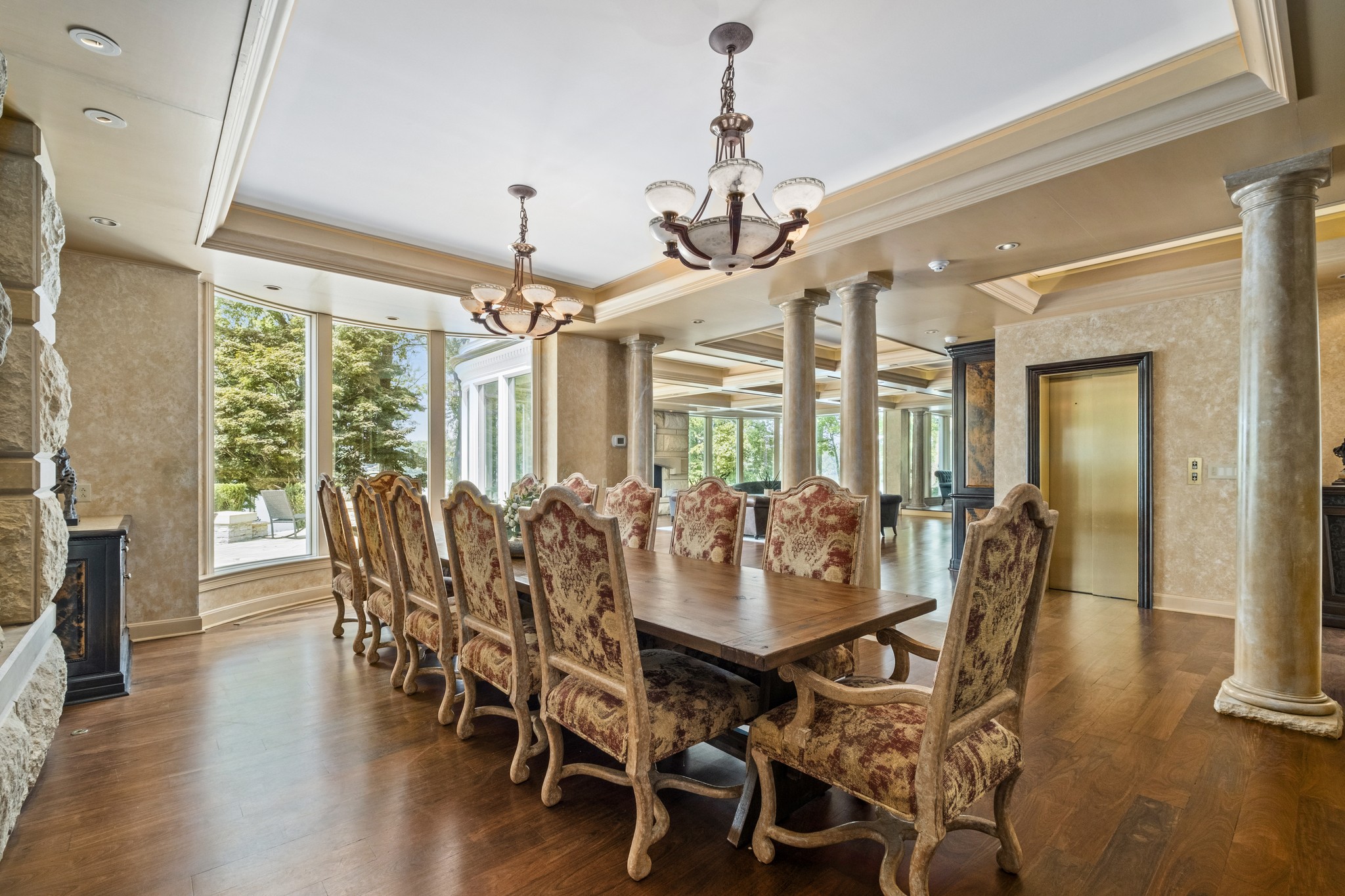 175 Cherokee Dock Road Lebanon, TN 37087 - Photo 10 of 45 a view of a dining room with furniture window and wooden floor
