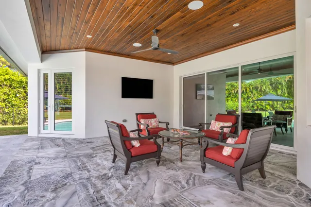 a view of a pathway with a lake