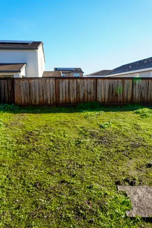 a backyard of a house