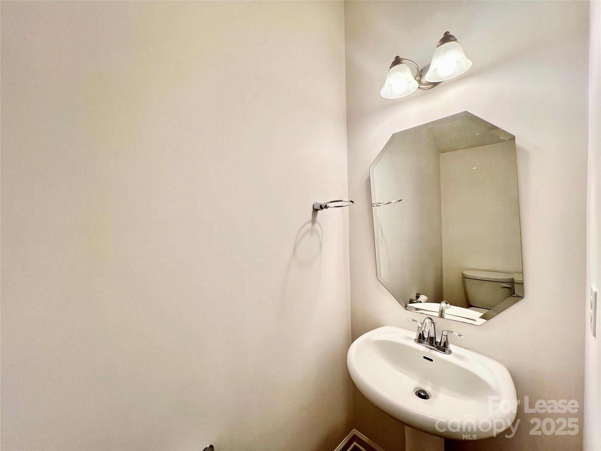 12712 Persimmon Tree Drive Charlotte, NC 28273 - Photo 8 of 9 a bathroom with a sink and a mirror