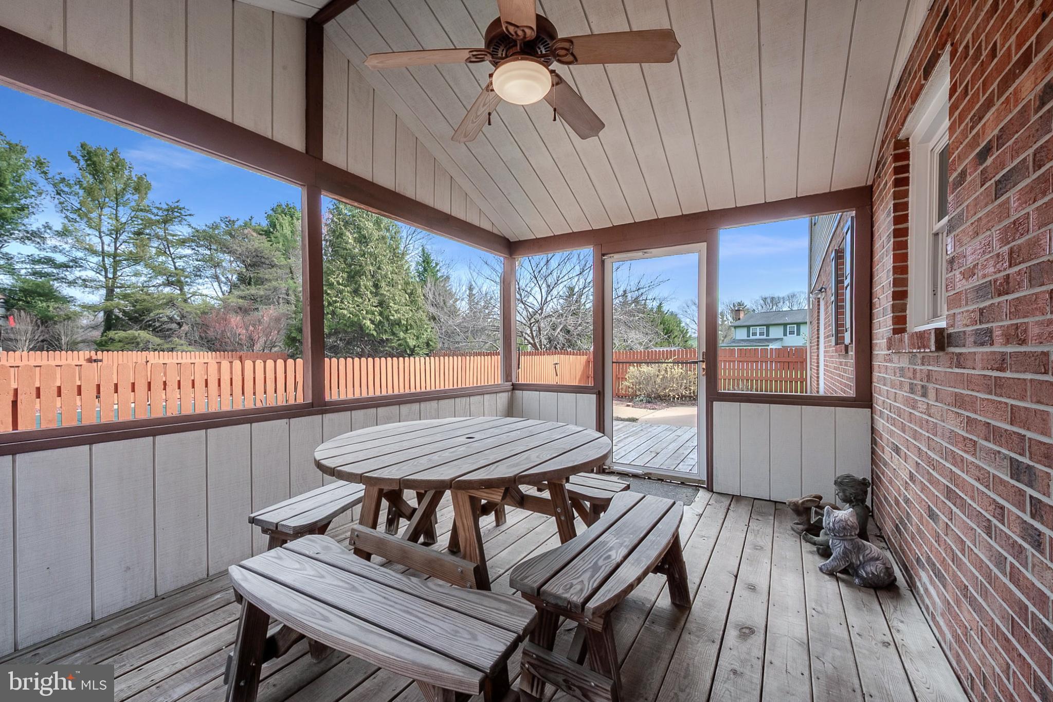 4 Phoenix Drive Bear, DE 19701 - Photo 14 of 21 a view of a patio with table and chairs with wooden floor and fence