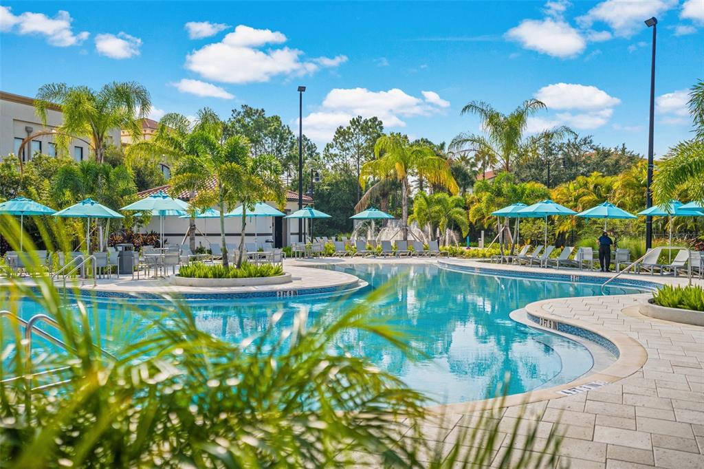 5025 Shoreway Loop, Unit 105 Orlando, FL 32819 - Photo 40 of 55 a view of swimming pool with outdoor seating