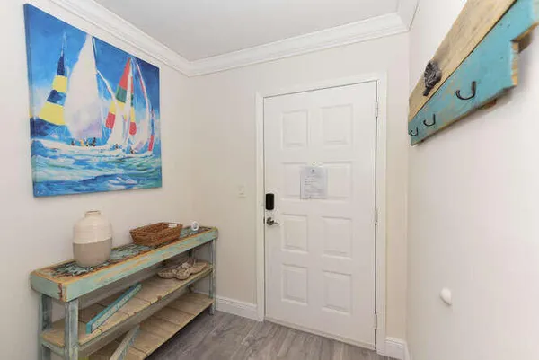 a view of painting on the wall