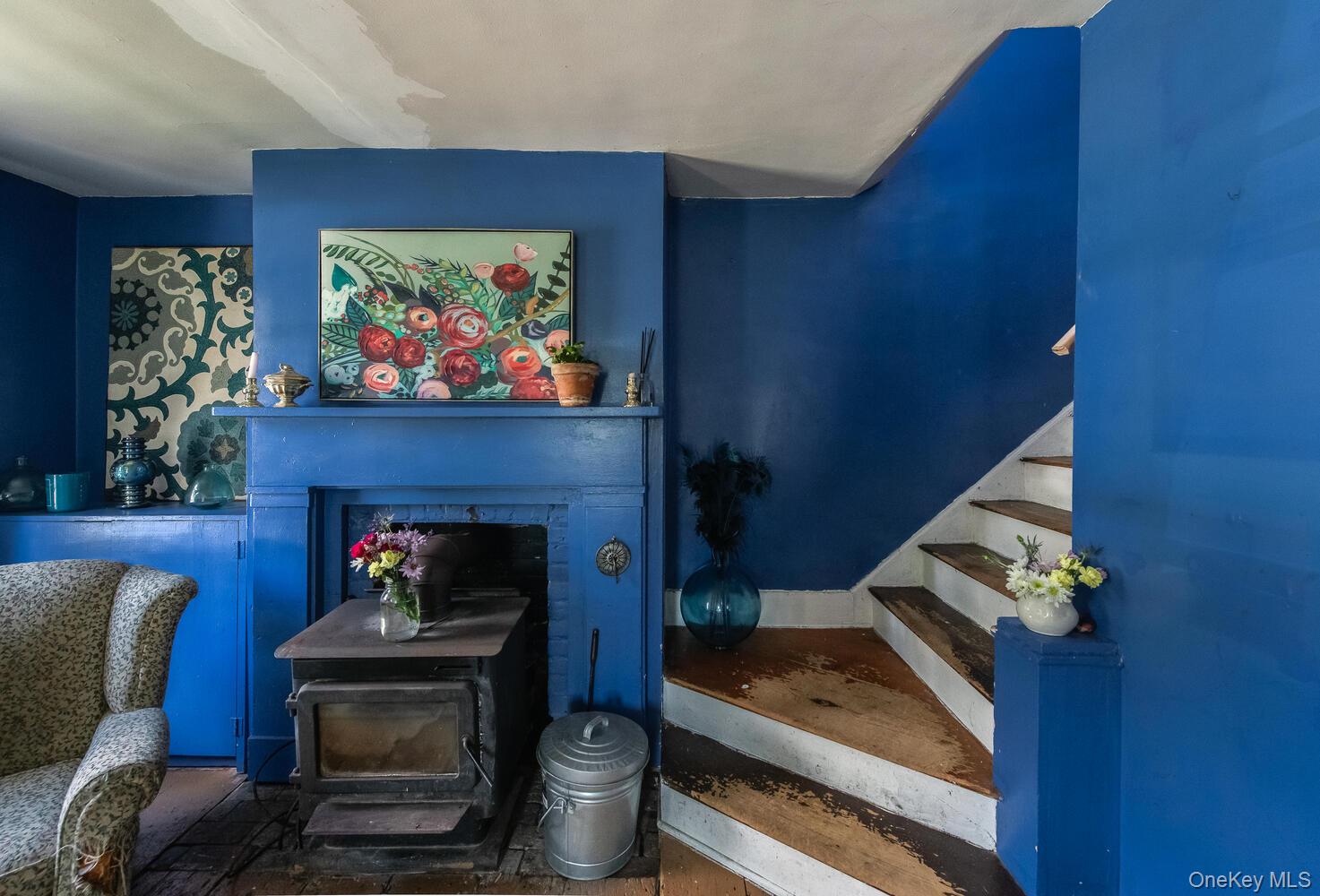 88 South Hamilton Street Poughkeepsie, NY 12601 - Photo 23 of 47 a living room with furniture and a fireplace