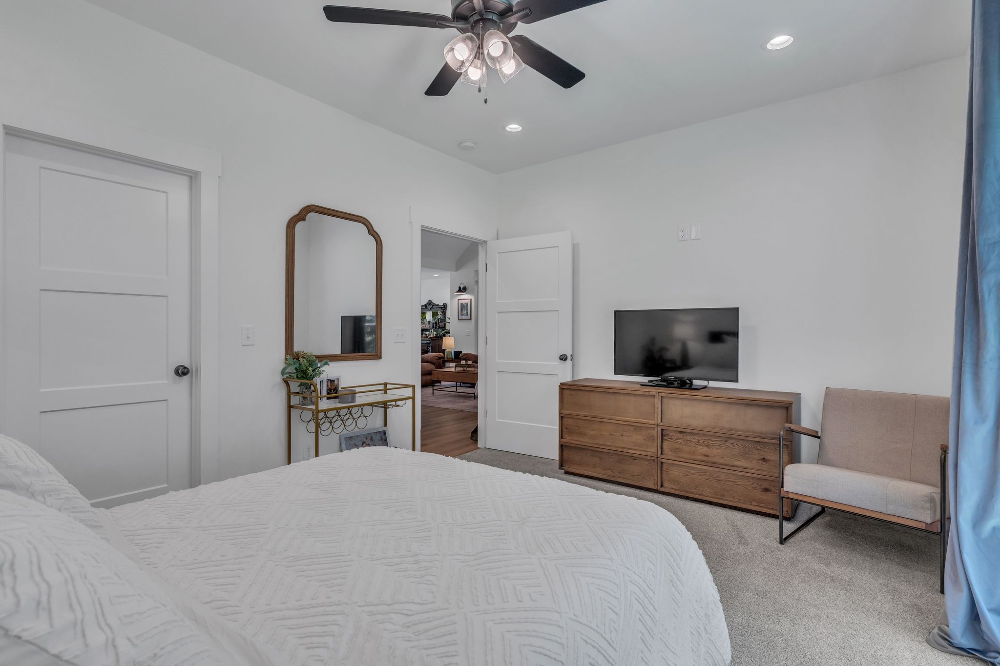 8921 Cedar Grove Road Cross Plains, TN 37049 - Photo 27 of 50 a bedroom with a bed and a television