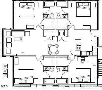 a view of small space with empty racks