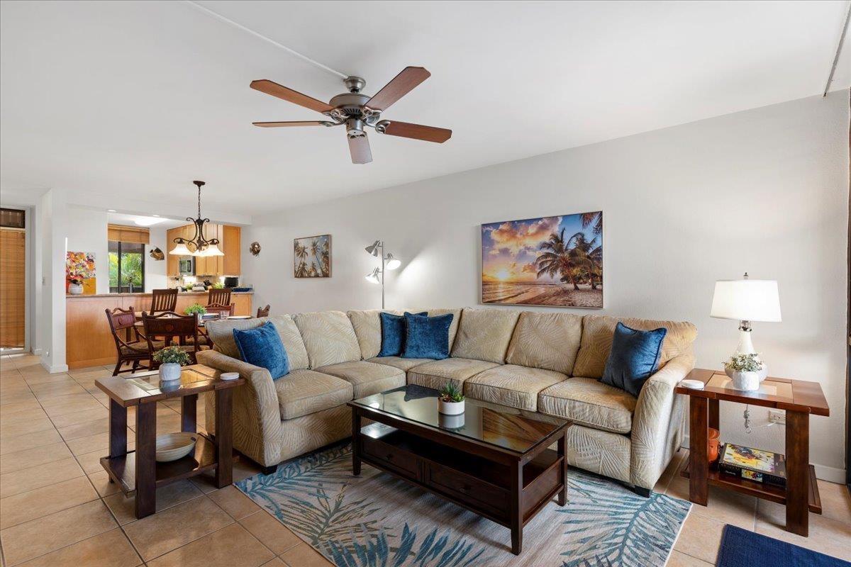 2695 South Kihei Road, Unit 5205 Kihei, HI 96753 - Photo 2 of 43 a living room with furniture and a window