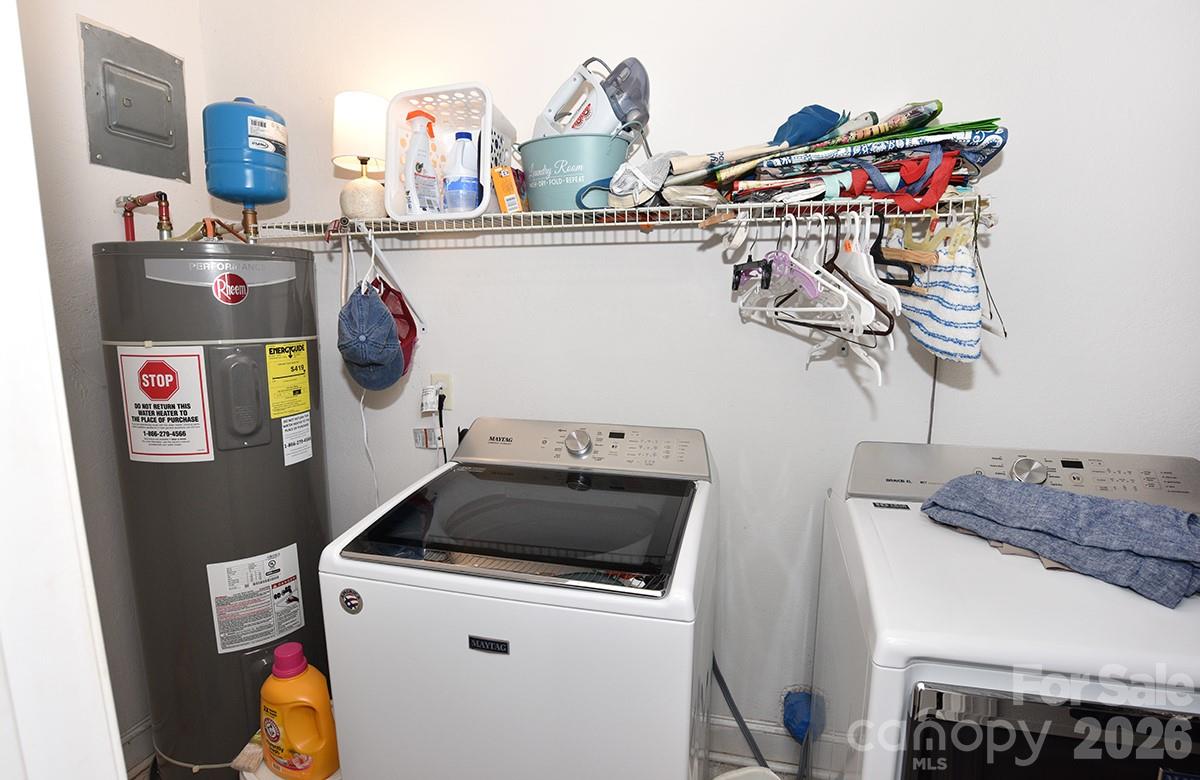 130 Happy Hollow Road, Unit 13/B Rockwell, NC 28138 - Photo 15 of 17 a utility room with dryer and washer