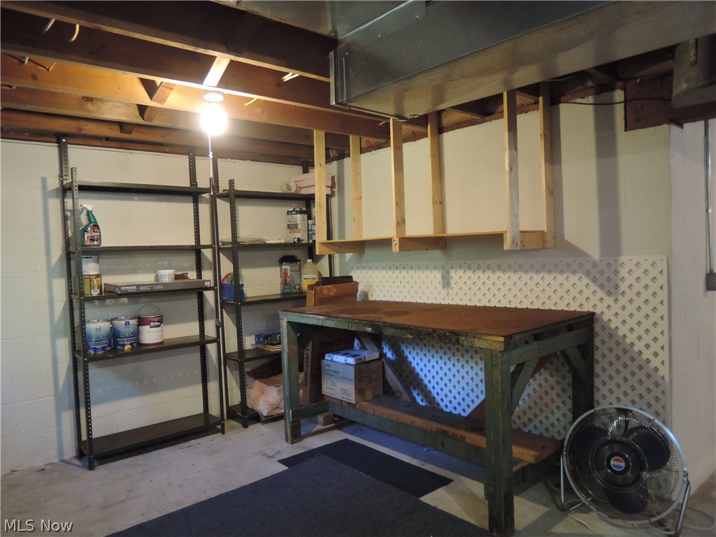 12853 Heath Road Chesterland, OH 44026 - Photo 22 of 28 Work shop area in the basement.