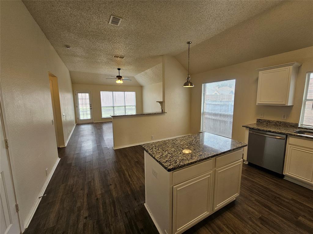 7851 Orland Park Circle Fort Worth, TX 76137 - Photo 8 of 35 a kitchen with granite countertop a sink stove and refrigerator
