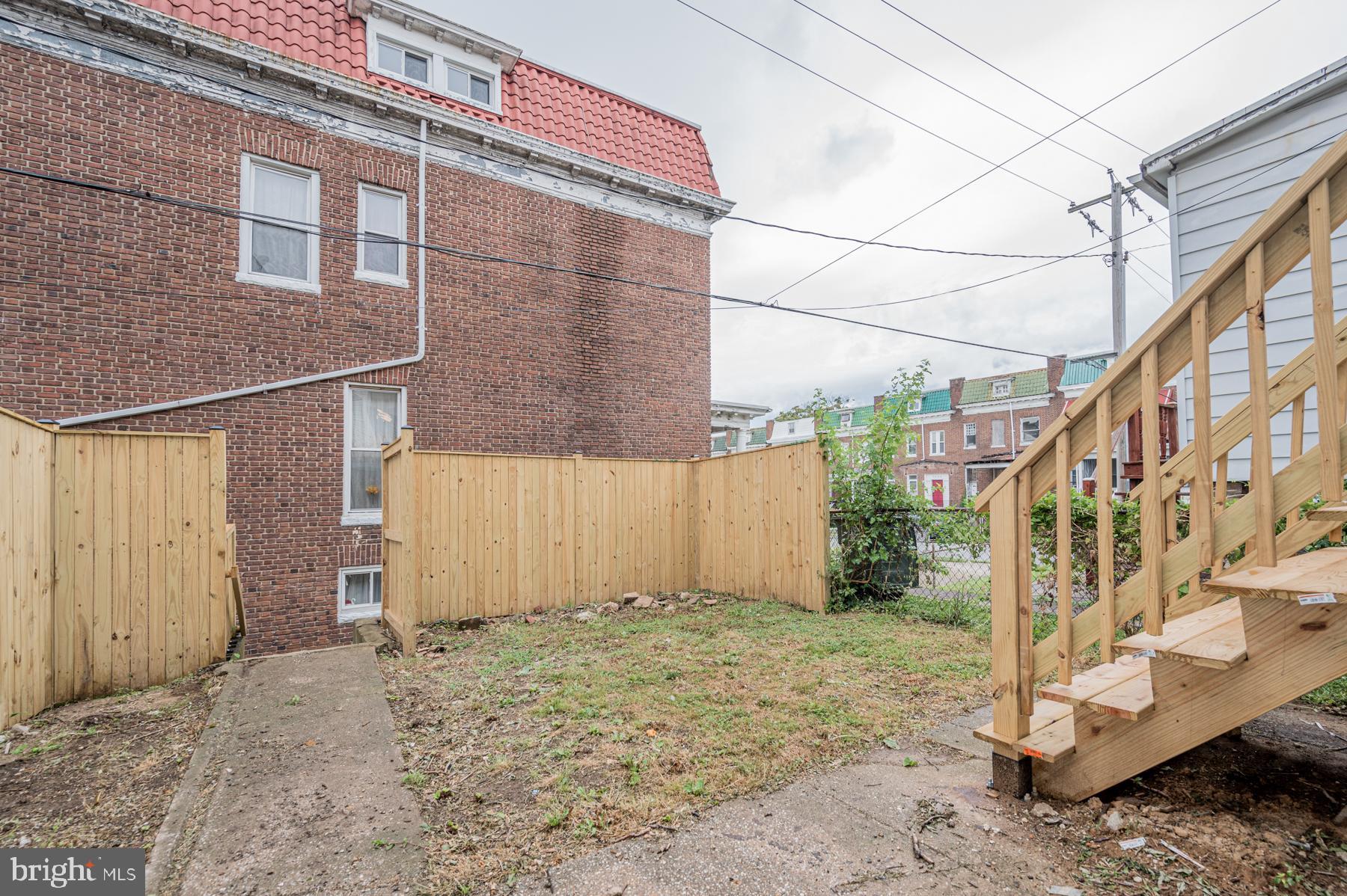 3612 Reisterstown Road Baltimore, MD 21215 - Photo 42 of 43 Fully Fenced Rear Yard