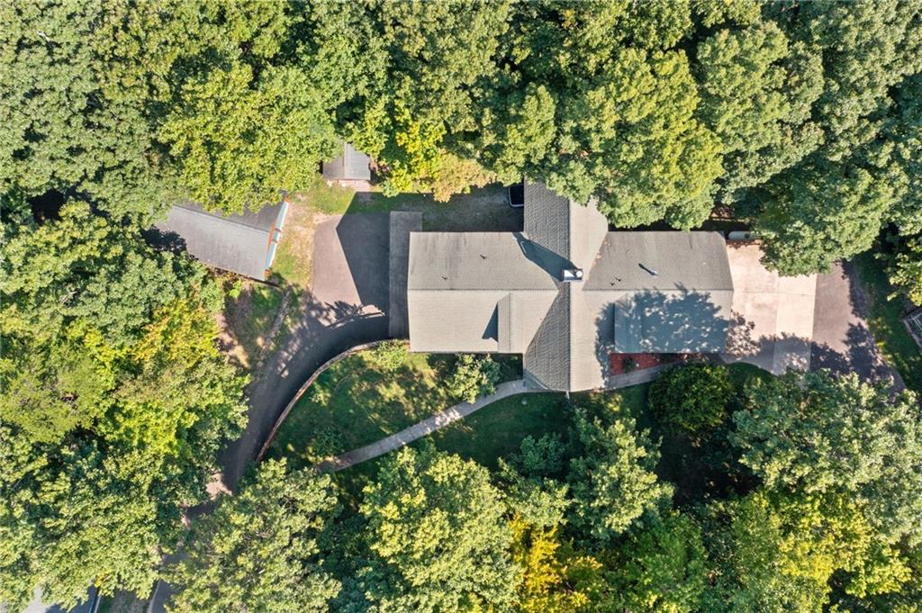 5 Tally Mountain Road North Jasper, GA 30143 - Photo 12 of 58 an aerial view of a house with a yard and plants