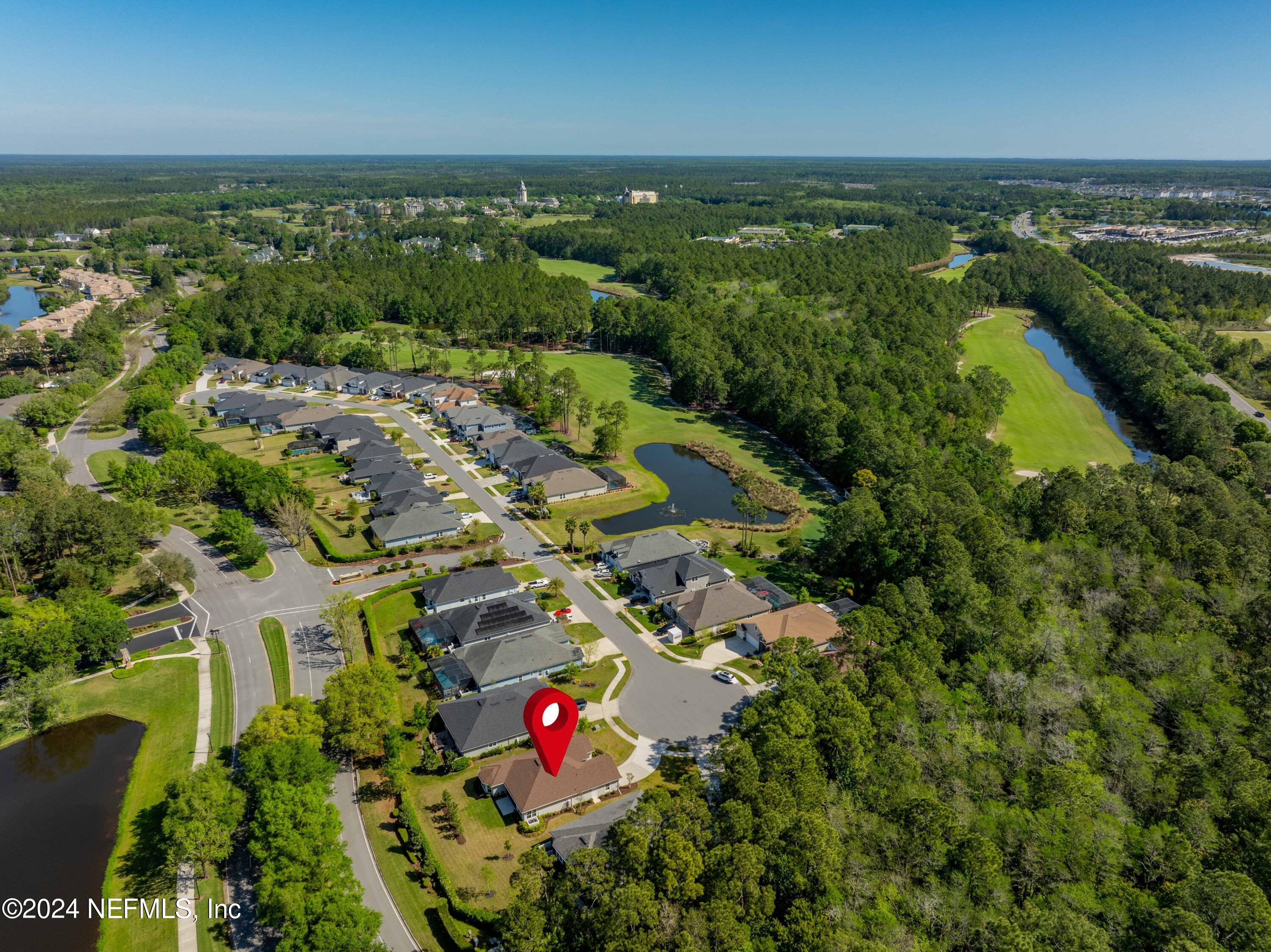 15 Greenview Lane St. Augustine, FL 32092 - Photo 37 of 41 an aerial view of residential houses with outdoor space and trees