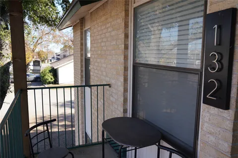 a view of a balcony