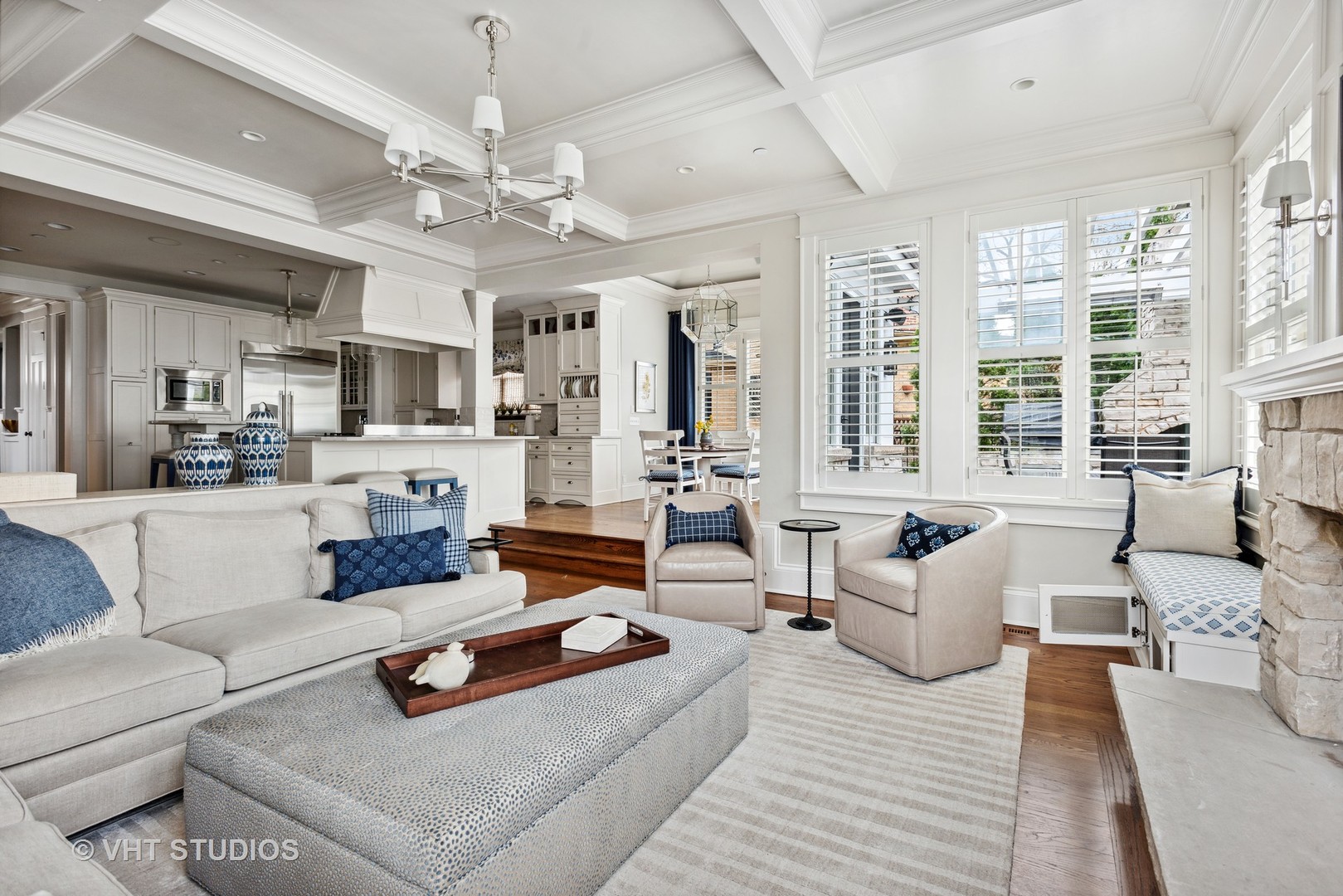 Undisclosed Address Glen Ellyn, IL 60137 - Photo 23 of 55 a living room with furniture or couches and a fireplace