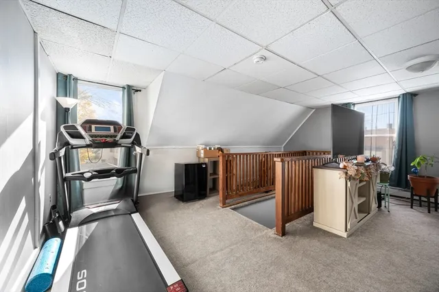 a view of a storage & utility room with washer and dryer