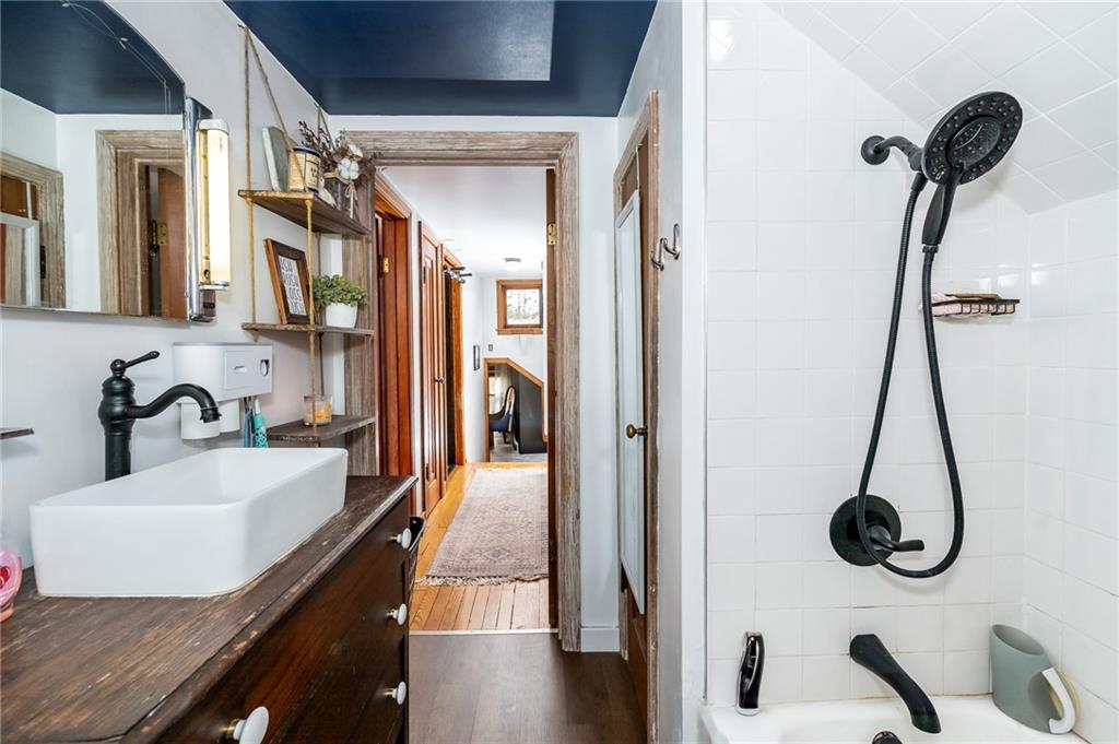 463 Butler Road Kittanning, PA 16201 - Photo 22 of 30 a bathroom with a sink and a mirror