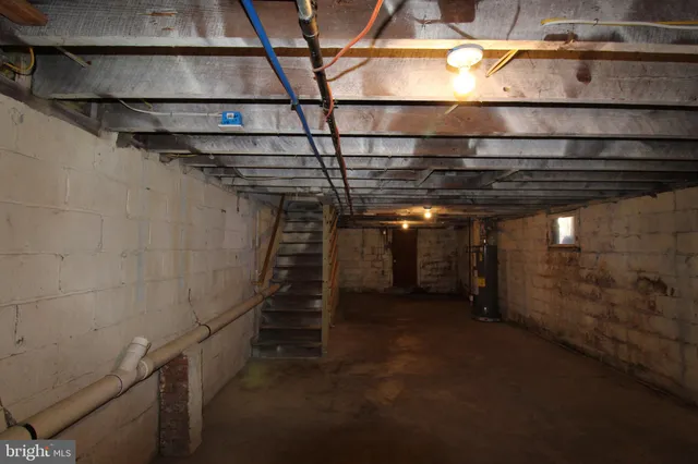 a view of storage and utility room