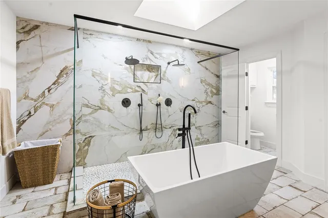 a bathroom with a sink and a tub