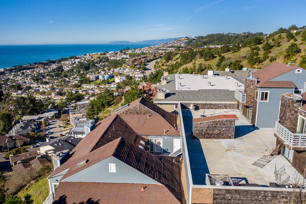 532 Monterey Road Pacifica, CA 94044 - Photo 26 of 41 an aerial view of residential houses with outdoor space