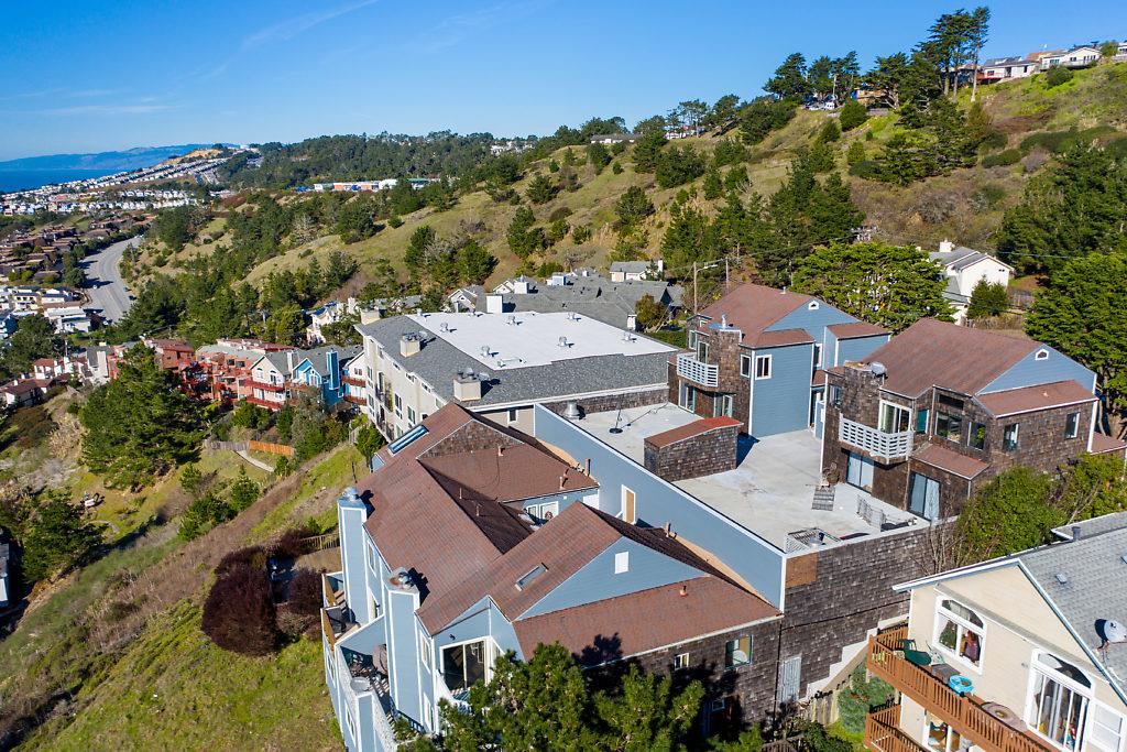 532 Monterey Road Pacifica, CA 94044 - Photo 40 of 41 an aerial view of residential houses with outdoor space