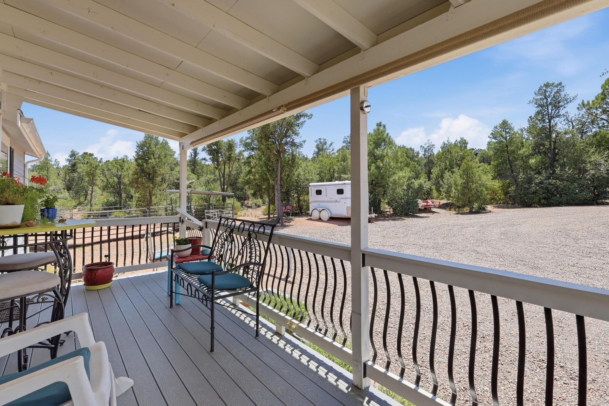 1211 Heather Circle Payson, AZ 85541 - Photo 48 of 51 a view of a porch with wooden floor
