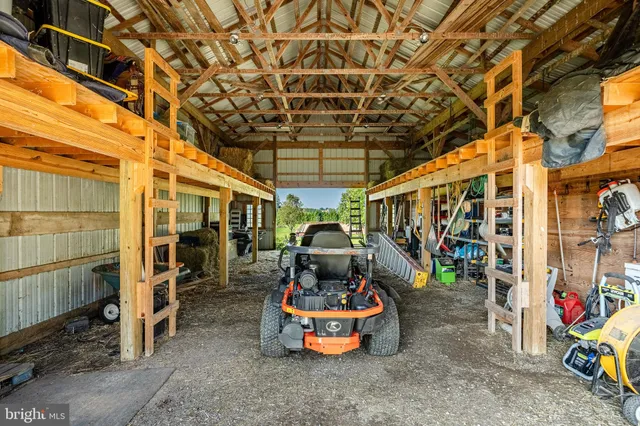 a swimming pool with wooden fence