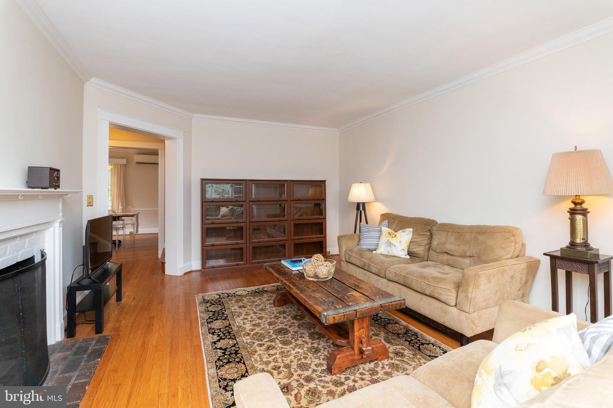 4123 Westview Road Baltimore, MD 21218 - Photo 7 of 39 LIVING ROOM WITH WOOD BURNING FIREPLACE