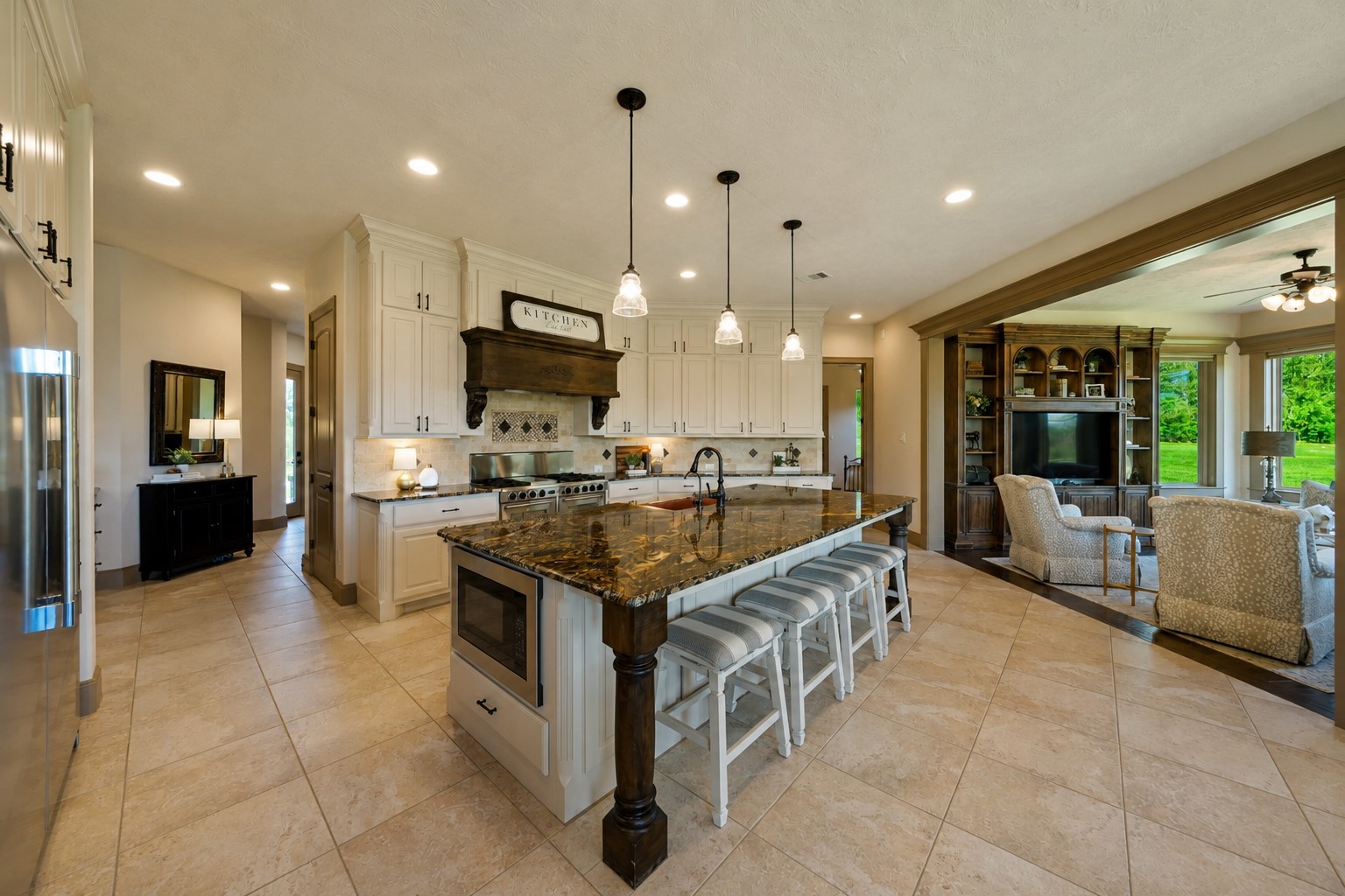 40 Stewart Road New Waverly, TX 77358 - Photo 11 of 50 Main House Kitchen with 48" gas range with double oven