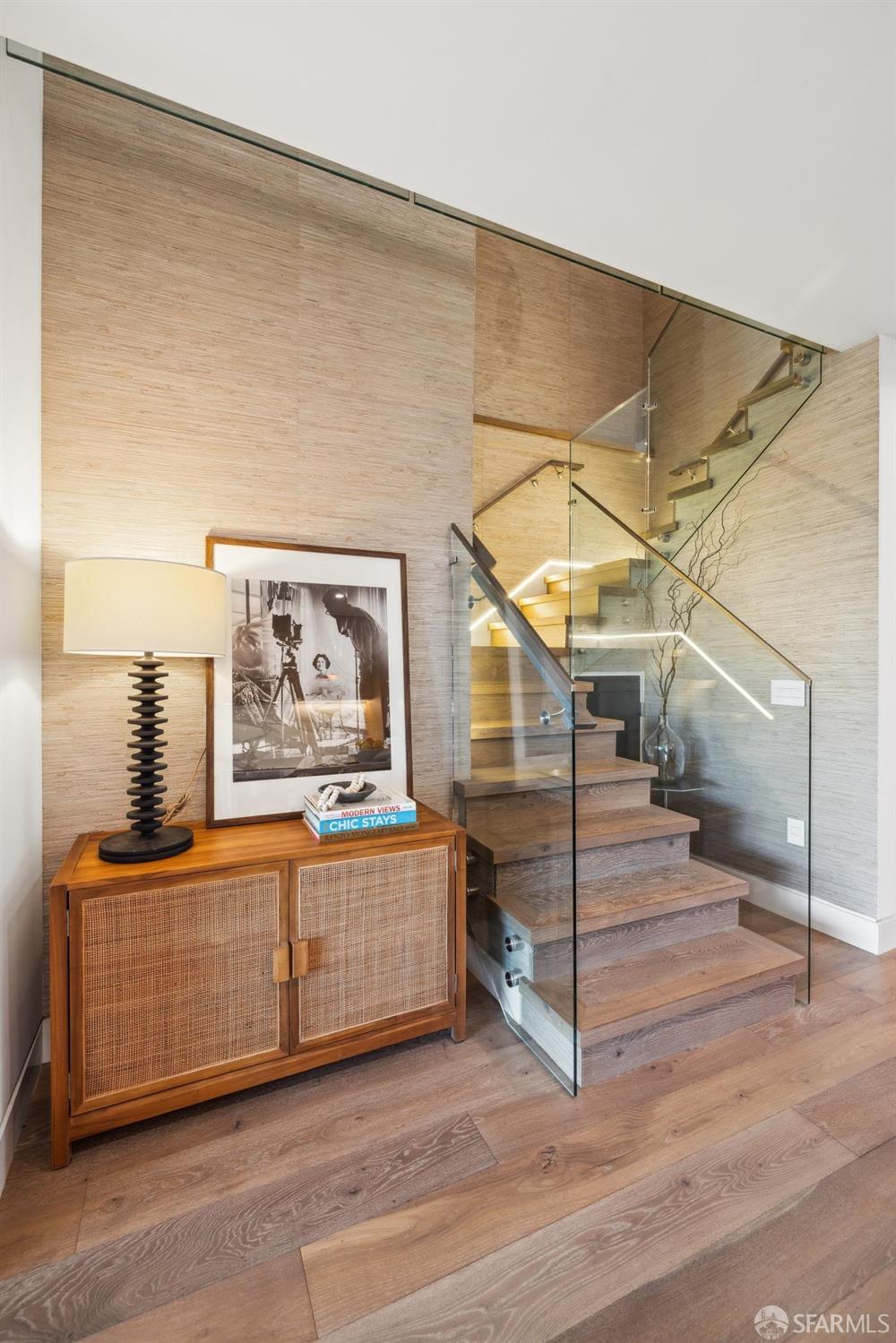 714 Rhode Island Street San Francisco, CA 94107 - Photo 11 of 32 a view of a room with wooden floor and stairs
