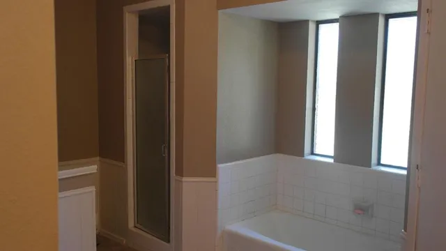 a view of a bathroom