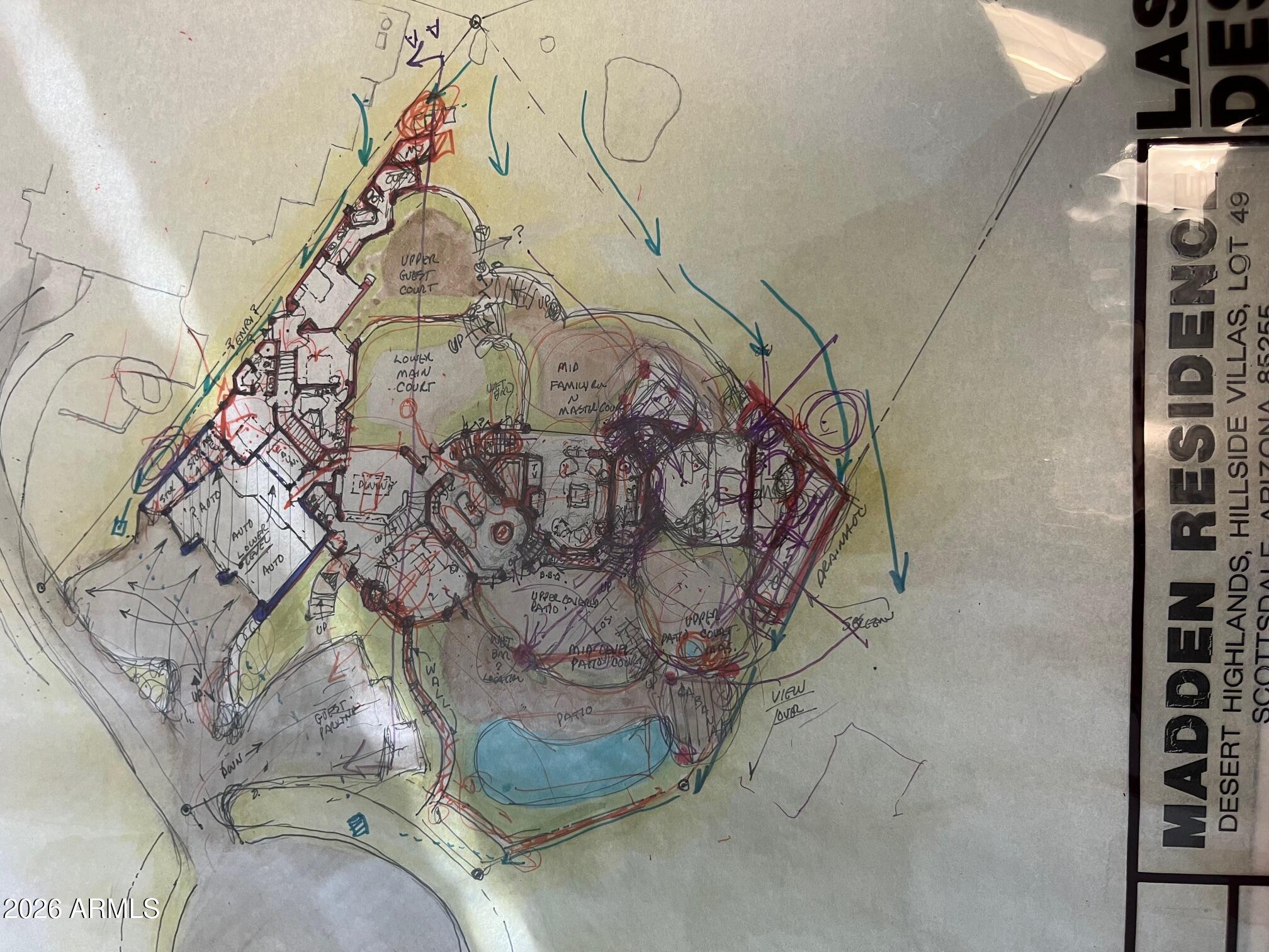10040 East Happy Valley Road, Unit 1049 Scottsdale, AZ 85255 - Photo 58 of 80 Original Sketches by designer when home