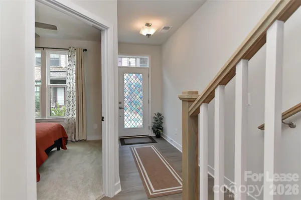 a view of a room with stair