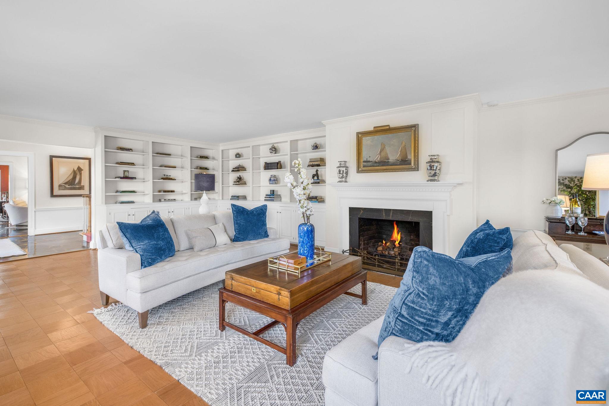 2418 Northfield Road Charlottesville, VA 22901 - Photo 8 of 47 a living room with furniture and a fireplace