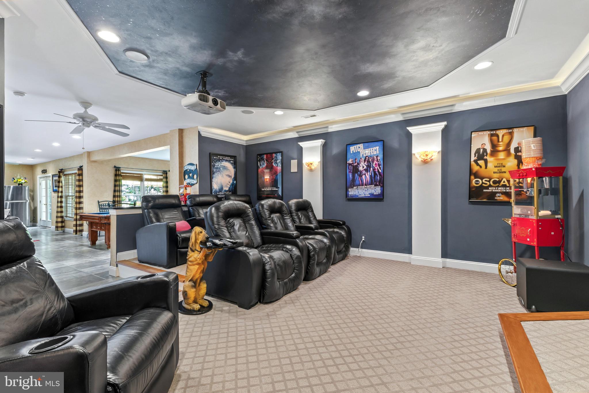15006 Ransom Oaks Court Gainesville, VA 20155 - Photo 29 of 57 Home theater with cinematic flair.