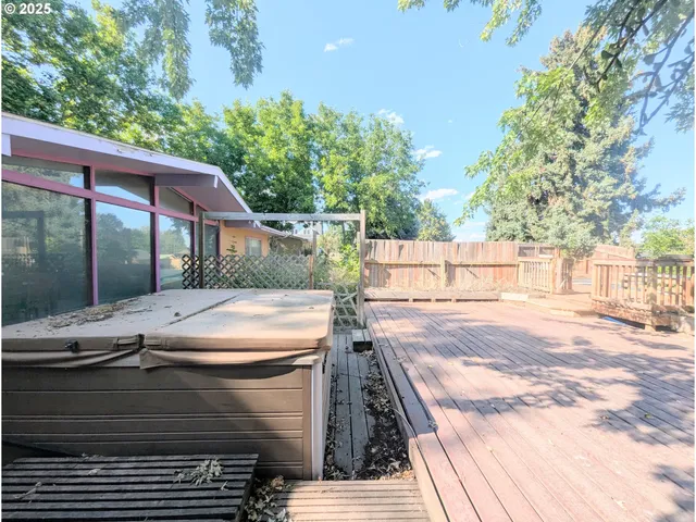 a backyard of a house