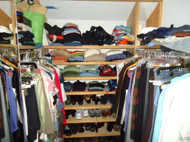 3668 Ritter Road Allentown, PA 18104 - Photo 29 of 36 a view of walk in closet with clothes and shoes
