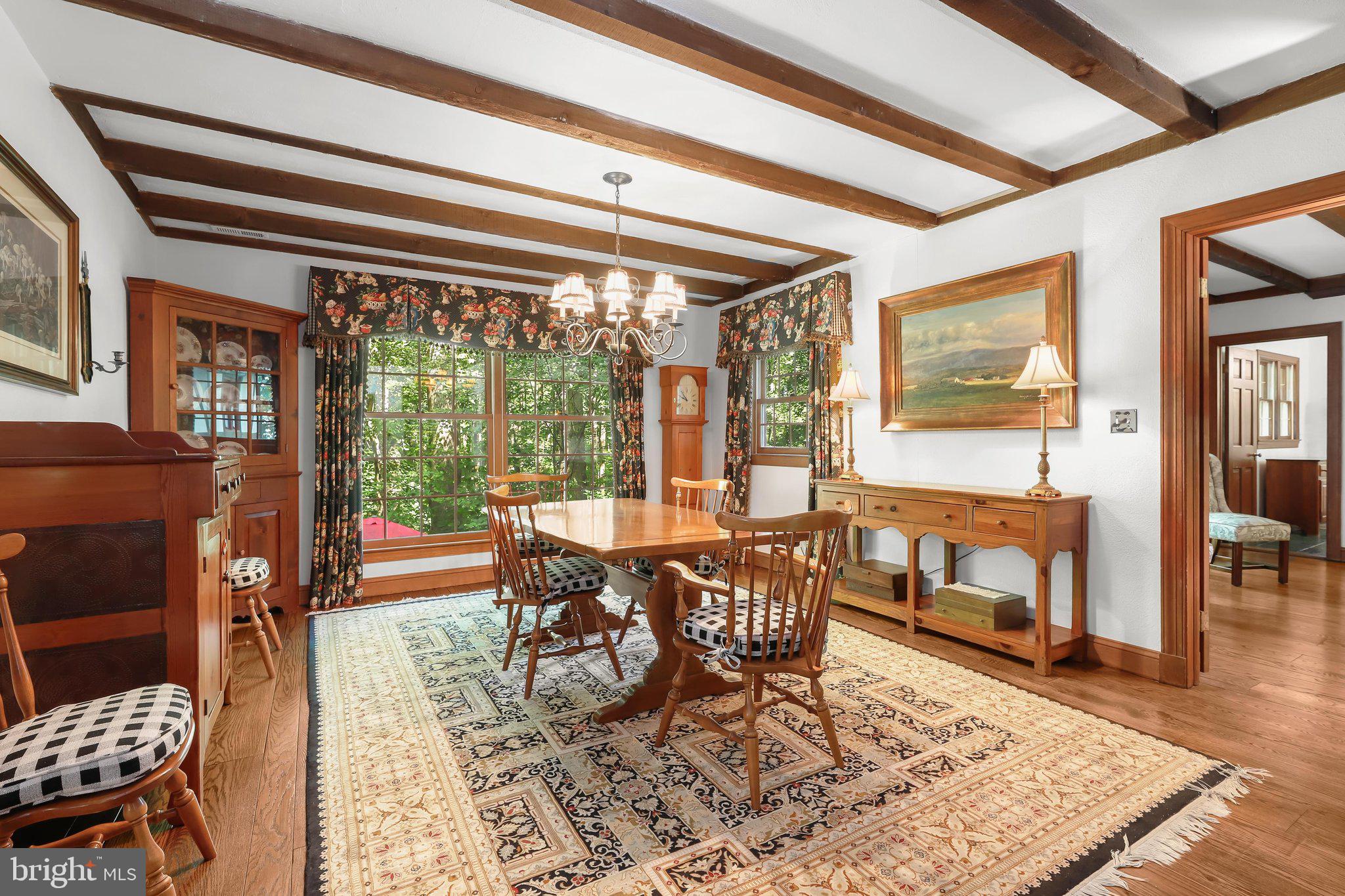 3903 Dance Mill Road Phoenix, MD 21131 - Photo 14 of 79 Dining Room - Exposed Beams - Hardwood Floors