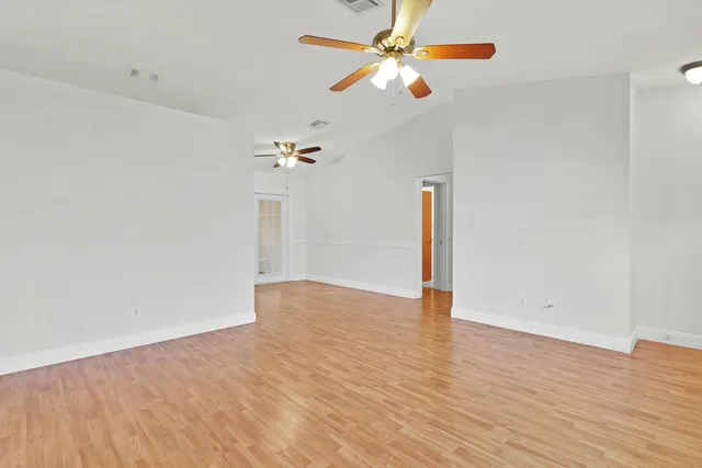 wooden floor in an empty room