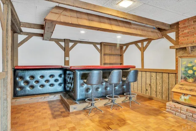 a view of a storage room with an empty room