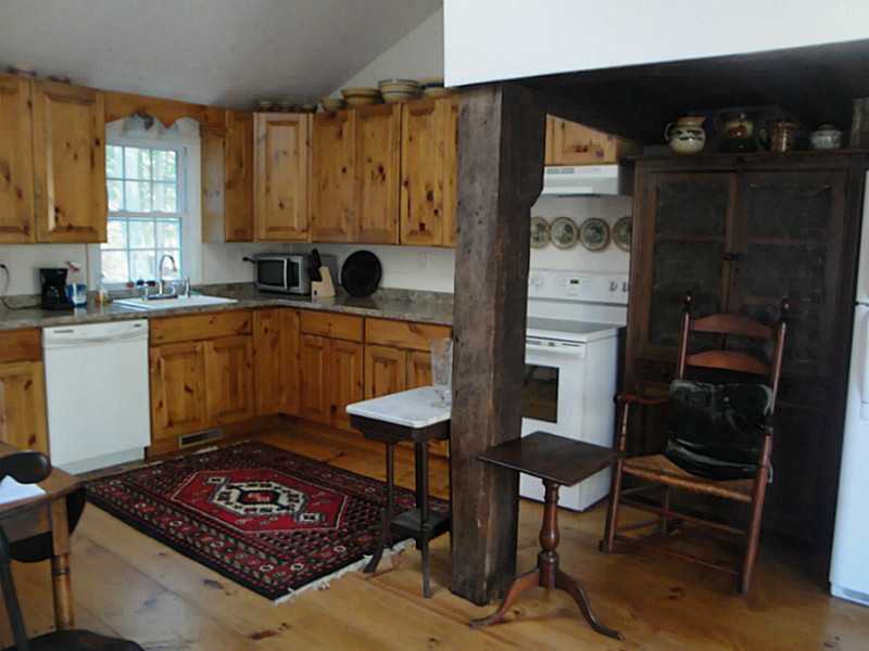 18 Balcom Road Foster, RI 02825 - Photo 8 of 25 Kitchen. Wide Plank Pine Floors and Period design, fixtures and beams