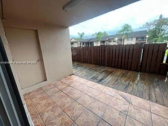 a view of wooden fence