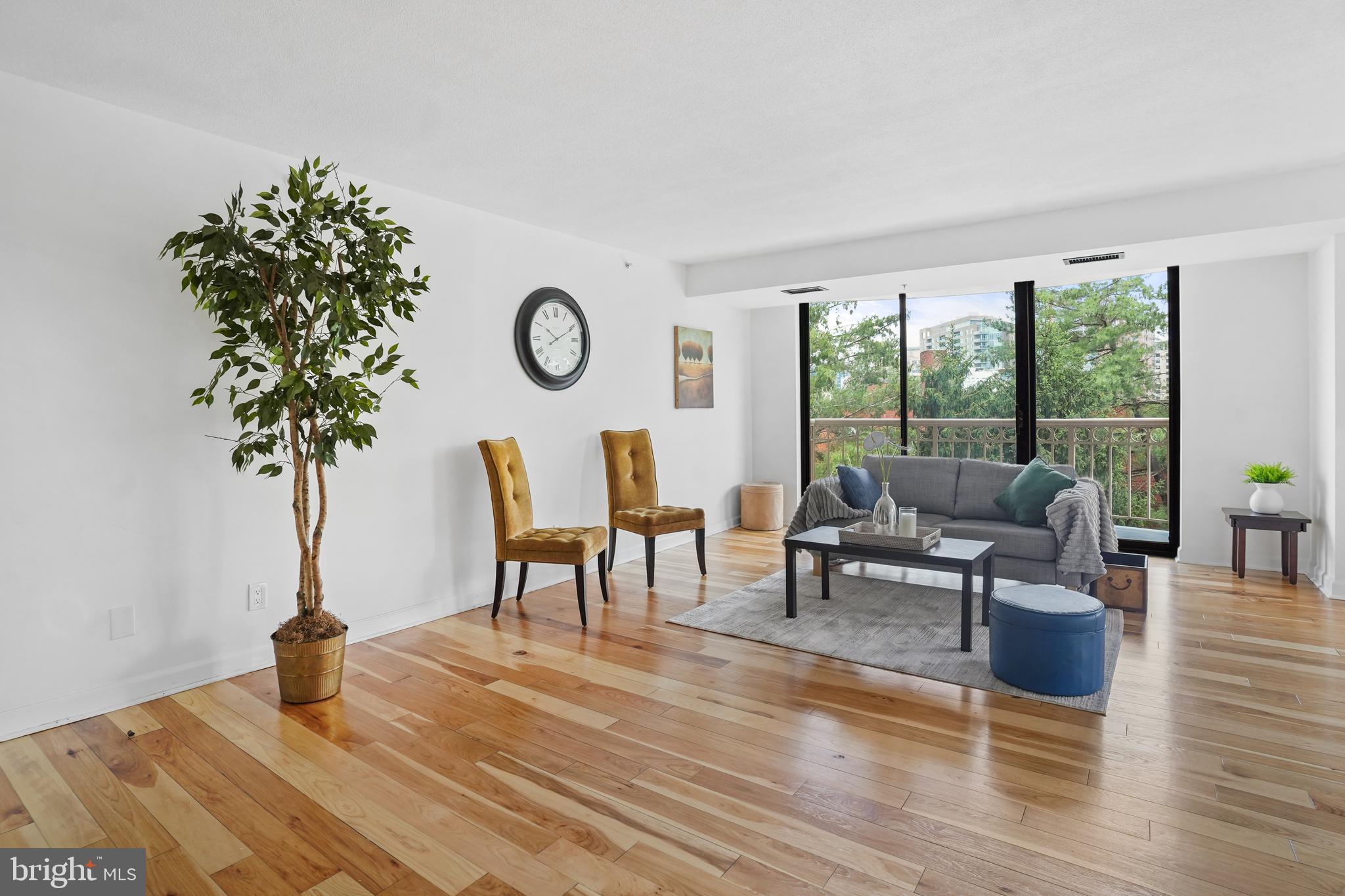 5000 Battery Lane, Unit 501 Bethesda, MD 20814 - Photo 2 of 21 a living room with furniture and a potted plant